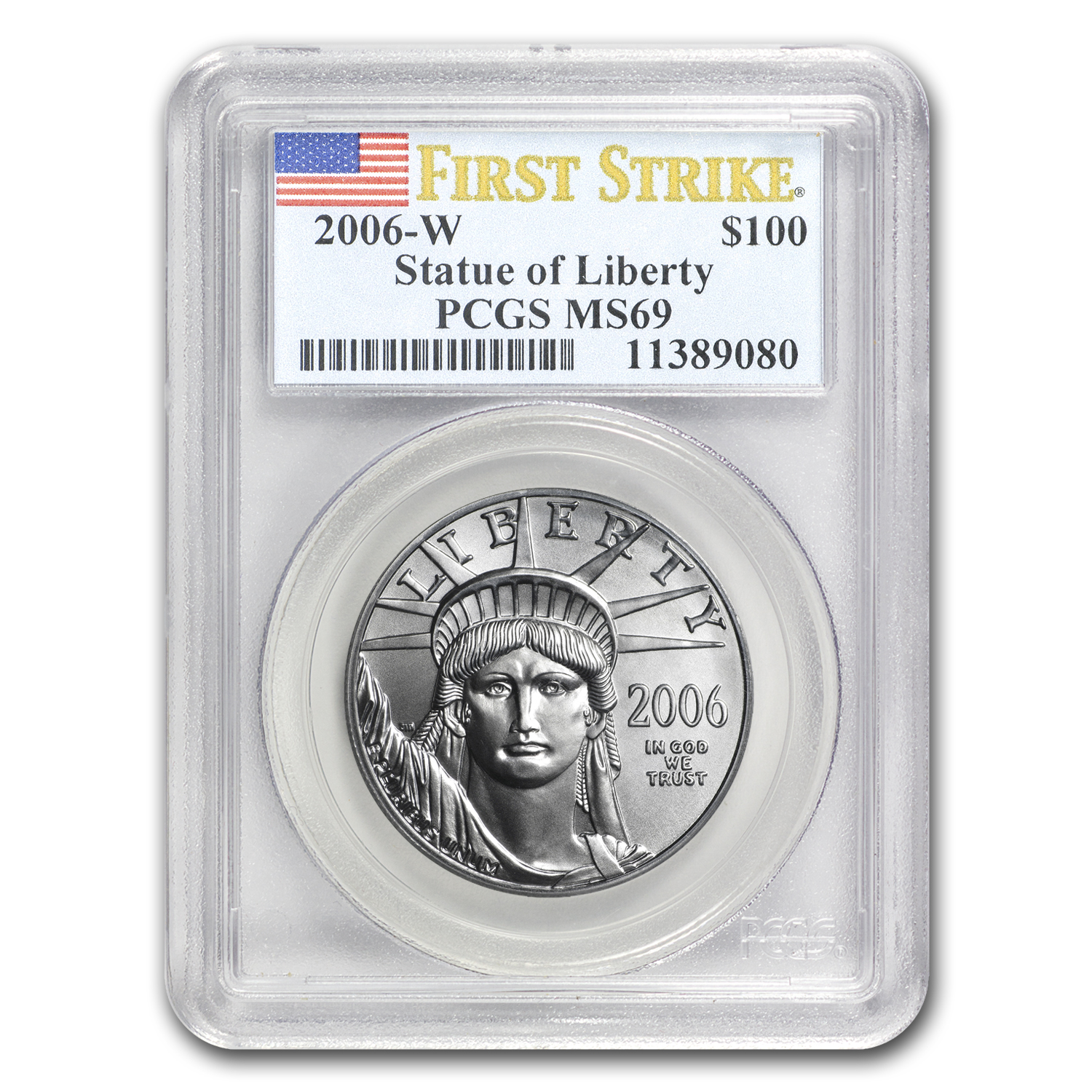 2006-W 1 oz Burnished American Platinum Eagle MS-69 PCGS (FS®) | eBay